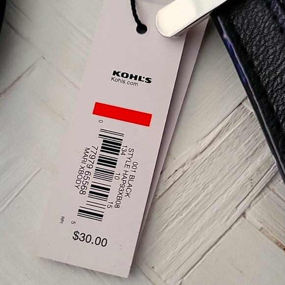 Apt. 9 Safe Keeper RFID-Blocking Wallet Mari Crossbody Silver Accents (NWT) - Picture 7 of 7